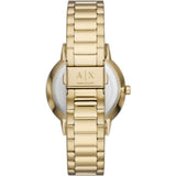 Armani Exchange Black Dial Gold Stainless Steel Strap Men Watch AX2747