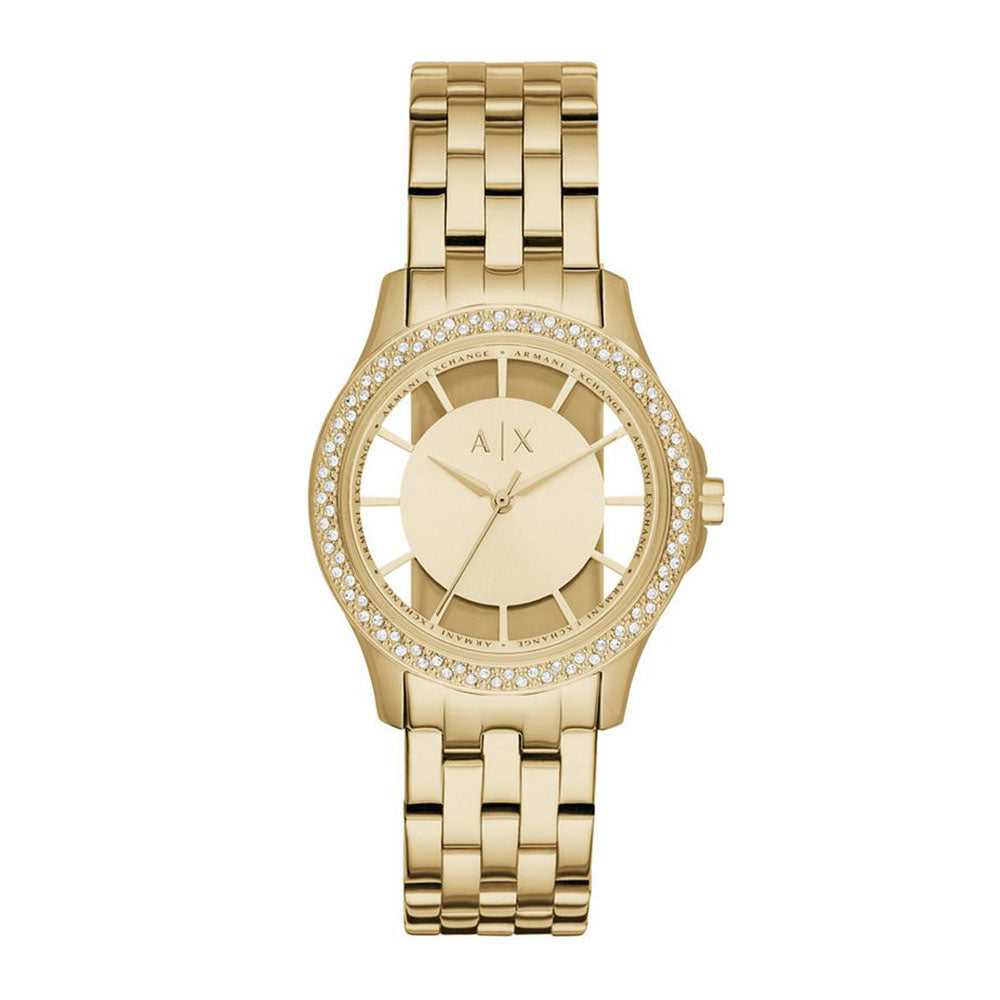 ARMANI EXCHANGE GOLD STAINLESS STEEL AX5251 WOMEN'S WATCH - H2 Hub Watches