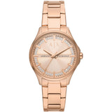 ARMANI EXCHANGE LADY HAMPTON AX5264 ROSE GOLD WOMEN'S WATCH