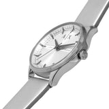 Armani Exchange Silver Leather Strap Women Watch AX5270