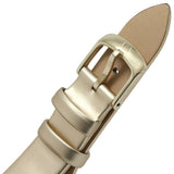 Armani Exchange Gold Dial And Leather Strap Women Watch AX5271