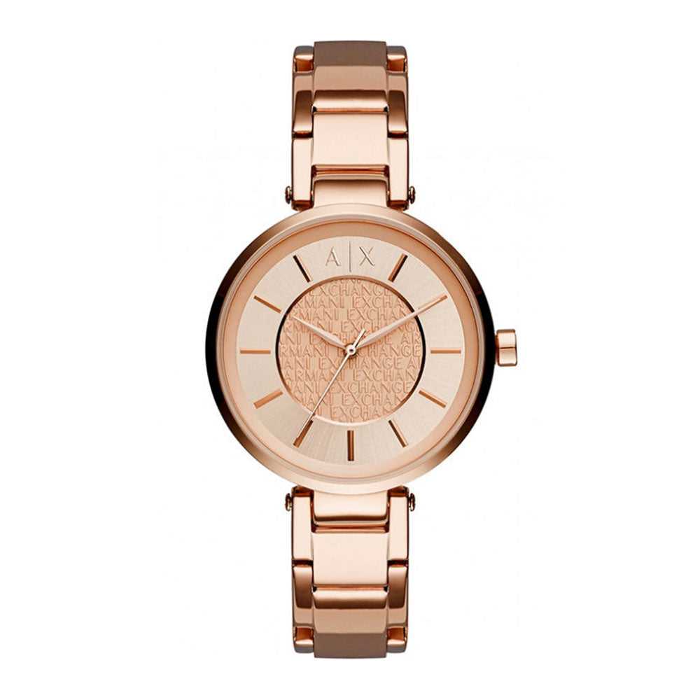 ARMANI EXCHANGE ANALOG QUARTZ ROSE GOLD STAINLESS STEEL AX5317 WOMEN'S WATCH - H2 Hub Watches