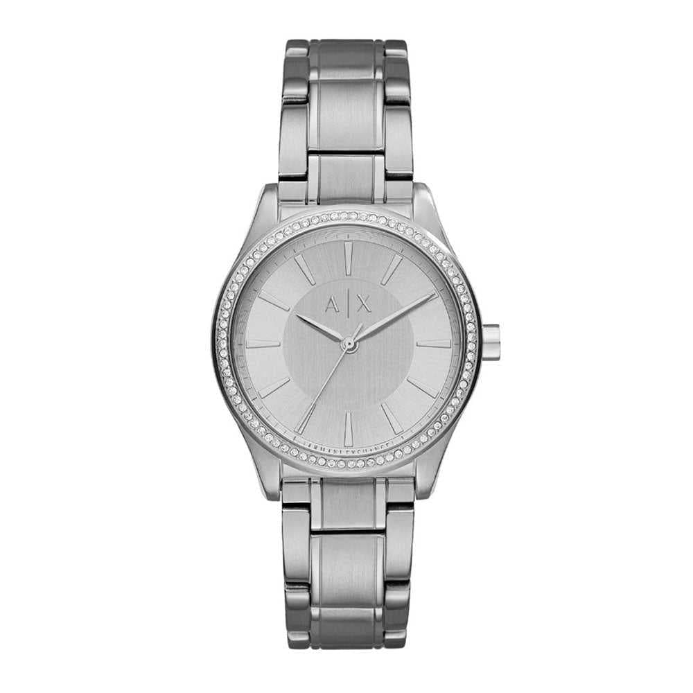 ARMANI EXCHANGE SILVER STAINLESS STEEL AX5440 WOMEN'S WATCH - H2 Hub Watches