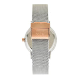ARMANI EXCHANGE GOLD STAINLESS STEEL AX5537 SILVER MESH STRAP WOMEN'S WATCH