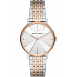 ARMANI EXCHANGE THREE-HAND TWO-TONE STAINLESS STEEL AX5580 WOMEN WATCH