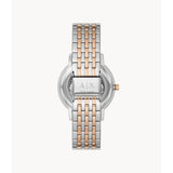 ARMANI EXCHANGE THREE-HAND TWO-TONE STAINLESS STEEL AX5580 WOMEN WATCH