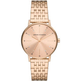 Armani Exchange Rose Gold Stainless Steel Strap Women Watch AX5581
