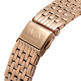 Armani Exchange Silver Dial Rose Gold Stainless Steel Strap Women Watch AX5589