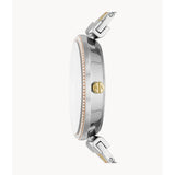 ARMANI EXCHANGE THREE-HAND TRI-TONE STAINLESS STEEL WOMEN WATCH