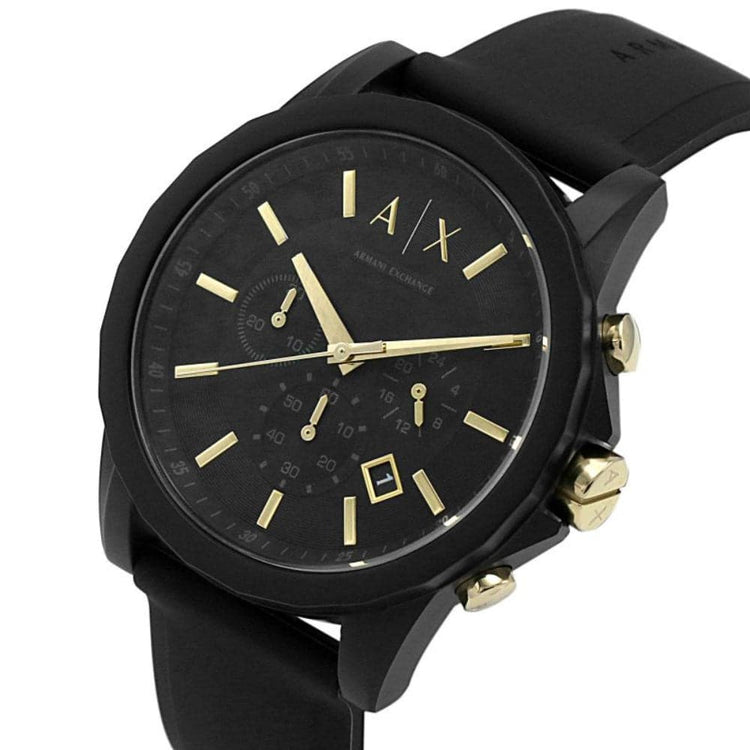 ARMANI EXCHANGE AX7105 BLACK RUBBER STRAP MEN'S WATCH – H2 Hub