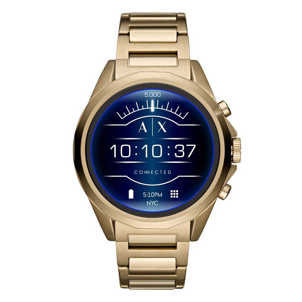 ARMANI EXCHANGE CONNECTED DIGITAL ANALOG GOLD STAINLESS STEEL AXT2001 TOUCH SCREEN SMARTWATCH - H2 Hub Watches