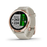 GARMIN APPROACH S42 GM-010-02572-42 DIGITAL DIAL LIGHT SAND SILICONE STRAP