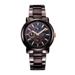 ARIES GOLD CHRONOGRAPH INSPIRE CONTENDER COFFEE STAINLESS STEEL B 7302 CF-BKRG WOMEN'S WATCH - H2 Hub Watches