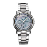 ARIES GOLD SILVER STAINLESS STEEL B 7302 S-MOP WOMEN'S WATCH - H2 Hub Watches