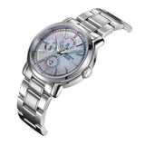 ARIES GOLD SILVER STAINLESS STEEL B 7302 S-MOP WOMEN'S WATCH - H2 Hub Watches