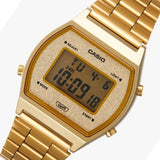 CASIO B640WGG-9DF-P VINTAGE SERIES DIGITAL GOLD DIAL UNISEX WATCH