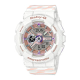 CASIO BABY-G BA-110CH-7ADR DIGITAL QUARTZ WHITE RESIN WOMEN'S WATCH
