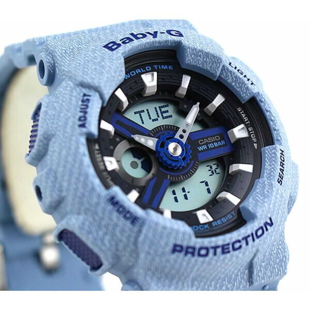 CASIO BABY-G BA-110DE-2A2DR DIGITAL QUARTZ BLUE RESIN WOMEN'S WATCH - H2 Hub Watches