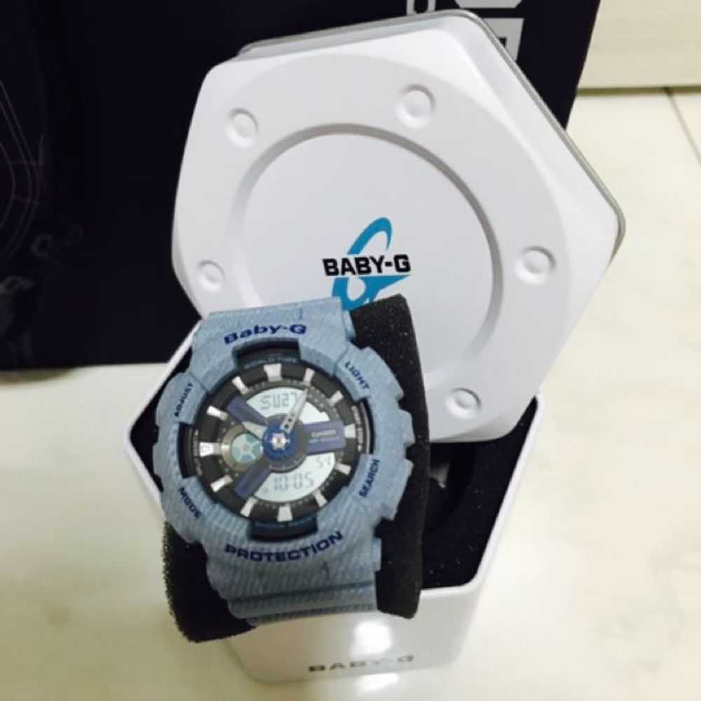 CASIO BABY-G BA-110DE-2A2DR DIGITAL QUARTZ BLUE RESIN WOMEN'S WATCH - H2 Hub Watches