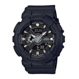 CASIO BABY-G BA-110GA-1ADR DIGITAL QUARTZ BLACK RESIN WOMEN'S WATCH - H2 Hub Watches
