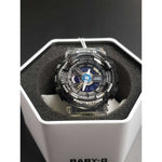 CASIO BABY-G BA-110JM-1ADR DIGITAL QUARTZ BLACK TRANSPARENT RESIN WOMEN'S WATCH - H2 Hub Watches