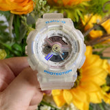CASIO BABY-G BA-110PL-7A2DR  WHITE RESIN BAND WOMEN'S SPORTS WATCH