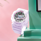 Casio Baby-G Digital-Analogue Purple Resin Strap Women Watch BA-110XPM-6ADR