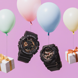 Casio Baby-G Digital-Analogue Black Resin Strap Women Watch BA-110XRG-1ADR