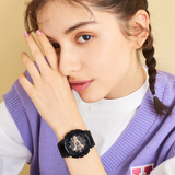 Casio Baby-G Digital-Analogue Black Resin Strap Women Watch BA-110XRG-1ADR