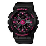 CASIO BABY-G BA-111-1ADR-P DIGITAL QUARTZ BLACK RESIN WOMEN'S WATCH