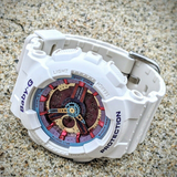 Casio Baby-G White Resin Strap Women Watch BA-112-7ADR-P