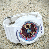 Casio Baby-G White Resin Strap Women Watch BA-112-7ADR-P