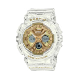 Casio Baby-G White Transparent Resin Strap Women Watch BA-130CVG-7ADR-P