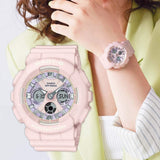 CASIO BABY-G BA-130WP-4ADR PINK RESIN STRAP WOMEN'S WATCH