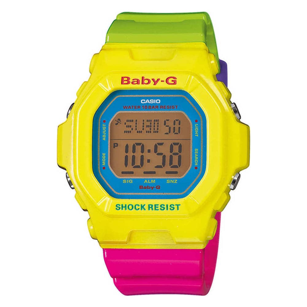 CASIO BABY-G BG-5607-9ER DIGITAL QUARTZ RAINBOW RESIN WOMEN'S WATCH - H2 Hub Watches