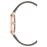 BCBGMAXAZRIA QUARTZ ROSE GOLD STAINLESS STEEL BG50665004 GREY LEATHER STRAP WOMEN'S WATCH - H2 Hub Watches