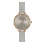 BCBGMAXAZRIA BG50668004 GREY LEATHER STRAP WOMEN'S WATCH - H2 Hub Watches