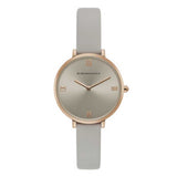 BCBGMAXAZRIA BG50668004 GREY LEATHER STRAP WOMEN'S WATCH - H2 Hub Watches