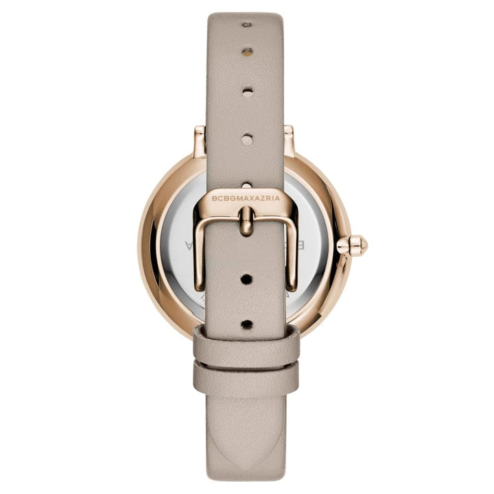 BCBGMAXAZRIA BG50668004 GREY LEATHER STRAP WOMEN'S WATCH - H2 Hub Watches