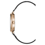 BCBGMAXAZRIA QUARTZ ROSE GOLD STAINLESS STEEL BG50671004 BLACK MESH STRAP WOMEN'S WATCH - H2 Hub Watches