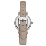 BCBGMAXAZRIA SILVER STAINLESS STEEL BG50674001 BROWN LEATHER STRAP WOMEN'S WATCH - H2 Hub Watches