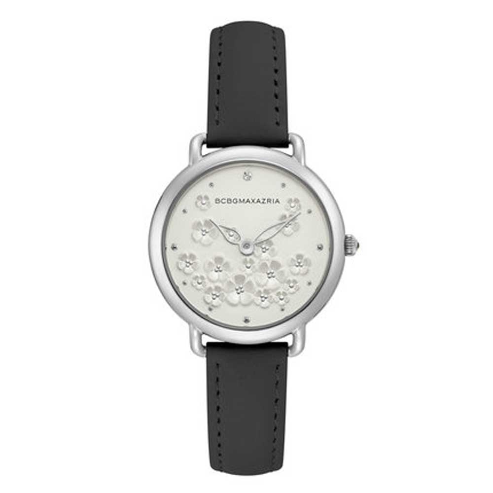 BCBGMAXAZRIA BG50676001 BLACK LEATHER STRAP WOMEN'S WATCH - H2 Hub Watches
