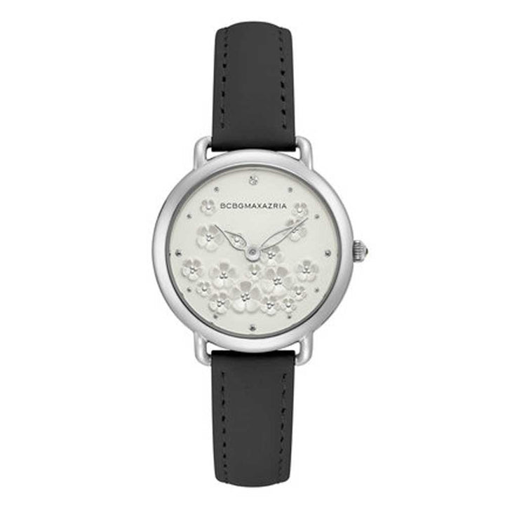 BCBGMAXAZRIA BG50676001 BLACK LEATHER STRAP WOMEN'S WATCH - H2 Hub Watches