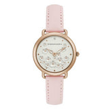 BCBGMAXAZRIA QUARTZ ROSE GOLD STAINLESS STEEL BG50676004 PINK LEATHER STRAP WOMEN'S WATCH - H2 Hub Watches