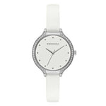 BCBGMAXAZRIA BG50678002 WHITE LEATHER STRAP WOMEN'S WATCH - H2 Hub Watches