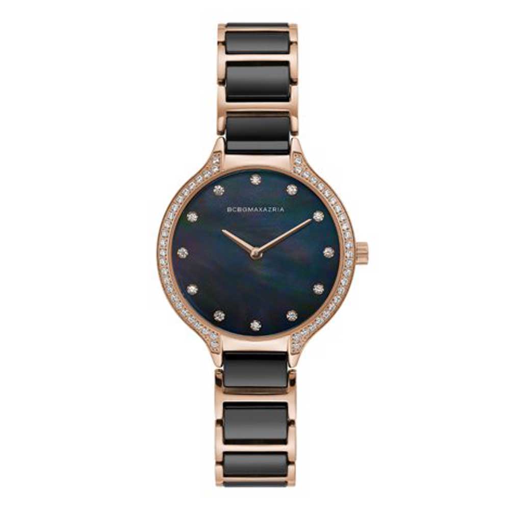 BCBGMAXAZRIA BG50678007 BLACK CERAMIC STRAP WOMEN'S WATCH - H2 Hub Watches