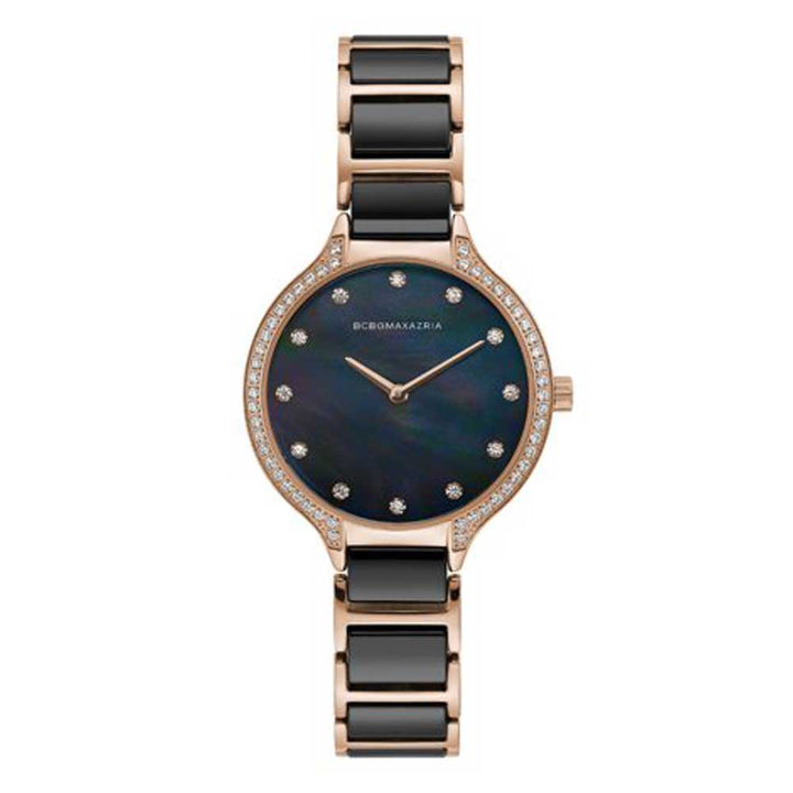 BCBGMAXAZRIA BG50678007 BLACK CERAMIC STRAP WOMEN'S WATCH - H2 Hub Watches