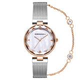 BCBGMAXAZRIA QUARTZ SILVER MESH BG50679002 WOMEN'S WATCH - H2 Hub Watches