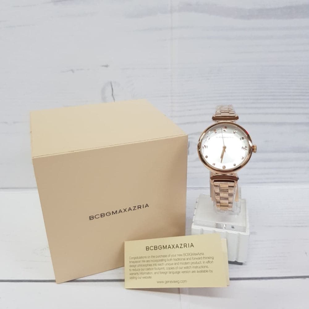 BCBGMAXAZRIA QUARTZ ROSE GOLD STAINLESS STEEL BG50682003 WOMEN'S WATCH - H2 Hub Watches