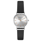 BCBGMAXAZRIA QUARTZ SILVER MINIMALIST LEATHER BG50821001 WOMEN'S WATCH - H2 Hub Watches